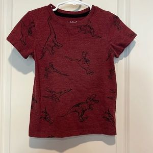 3T maroon dino tshirt